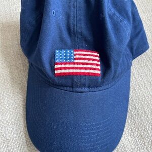 Smathers & Branson Blue Cap with American Flag Embroidery